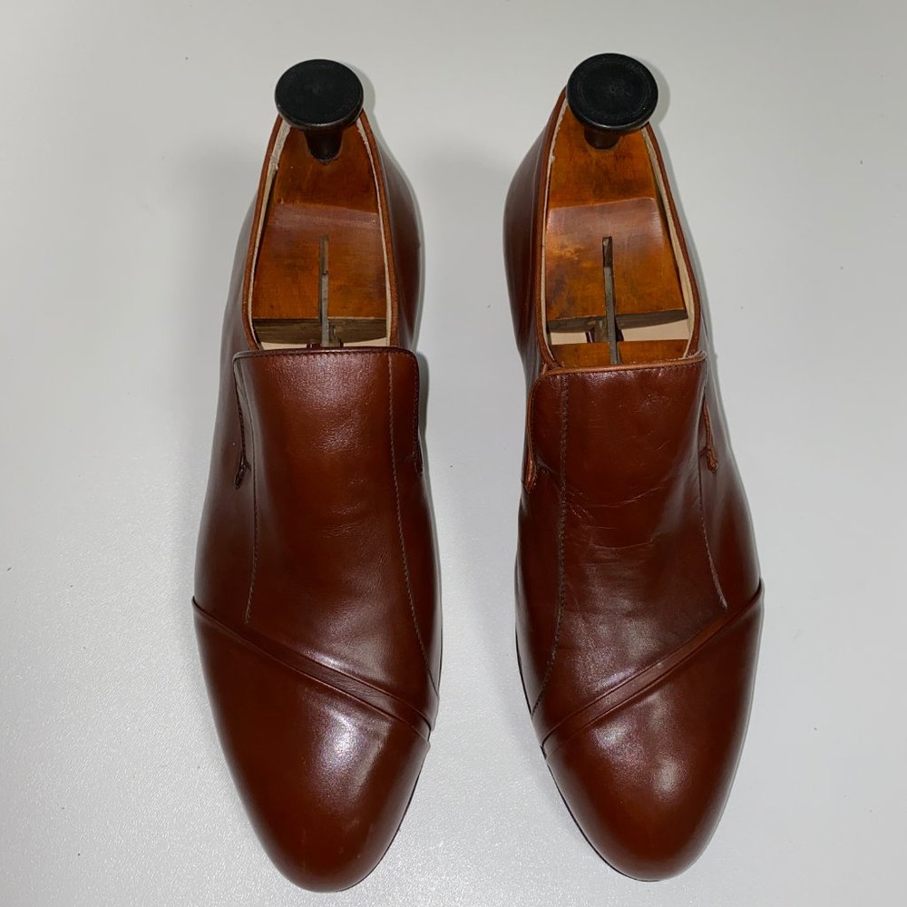 NEW ENZO CARISI Leather Shoes Size 10 - Picture 2 of 8